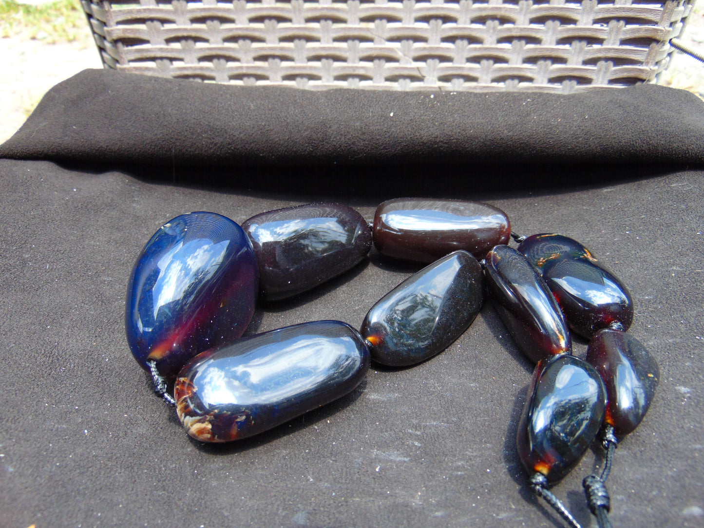 265 gr Big Necklace Indonesian Amber for Healing A9K70
