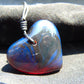 13 gr Heart Pendant Indonesian Blue Amber for Healing 25Y175