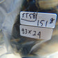 151 gram Round Flat 93x24 mm Indonesia Black White Amber for Healing ST58