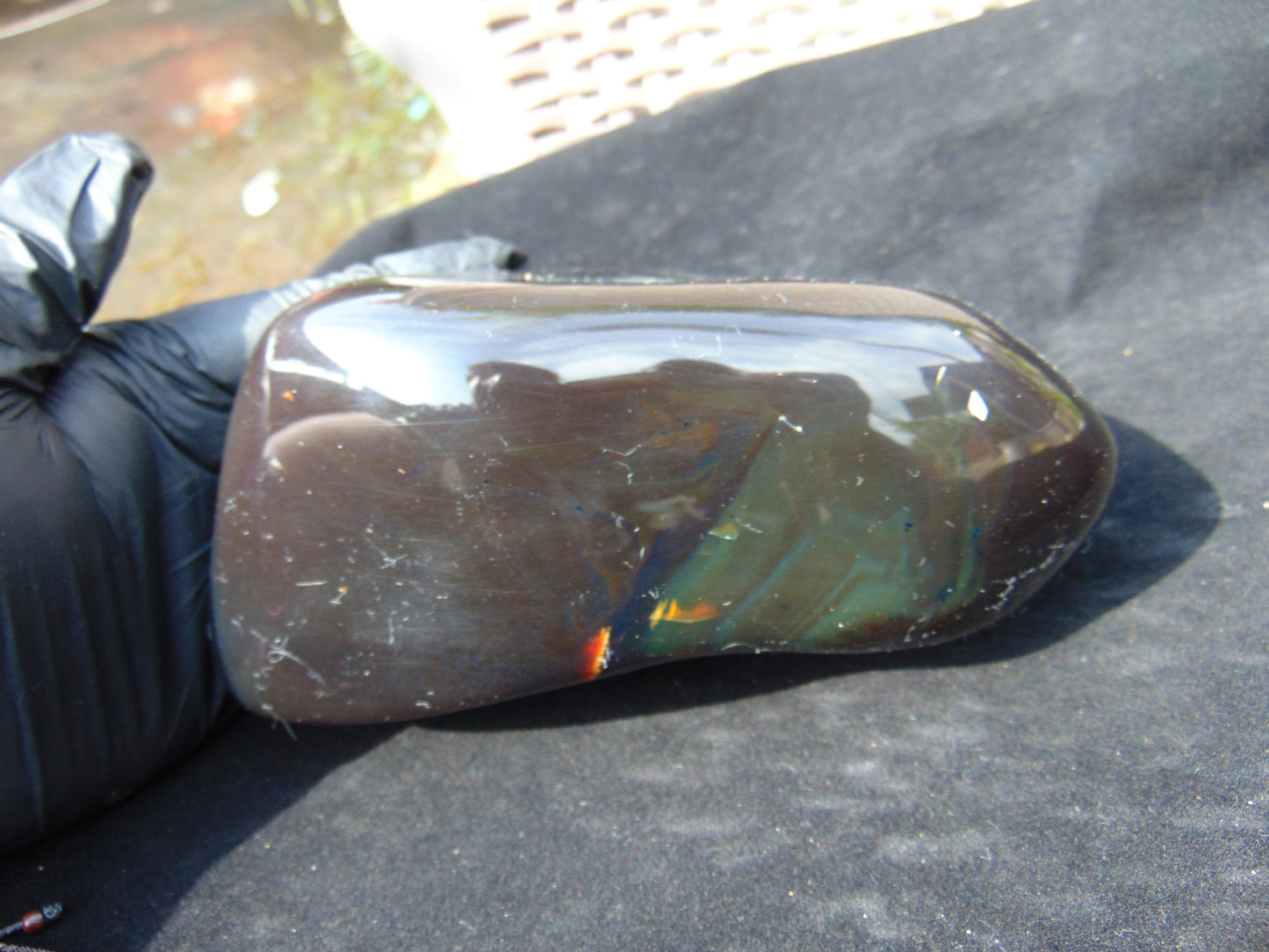 880 gr Full Polished 160x140x70 mm Indonesia Amber for Healing ML124