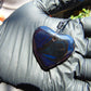 13 gr Heart Pendant Indonesian Blue Amber for Healing 25Y175