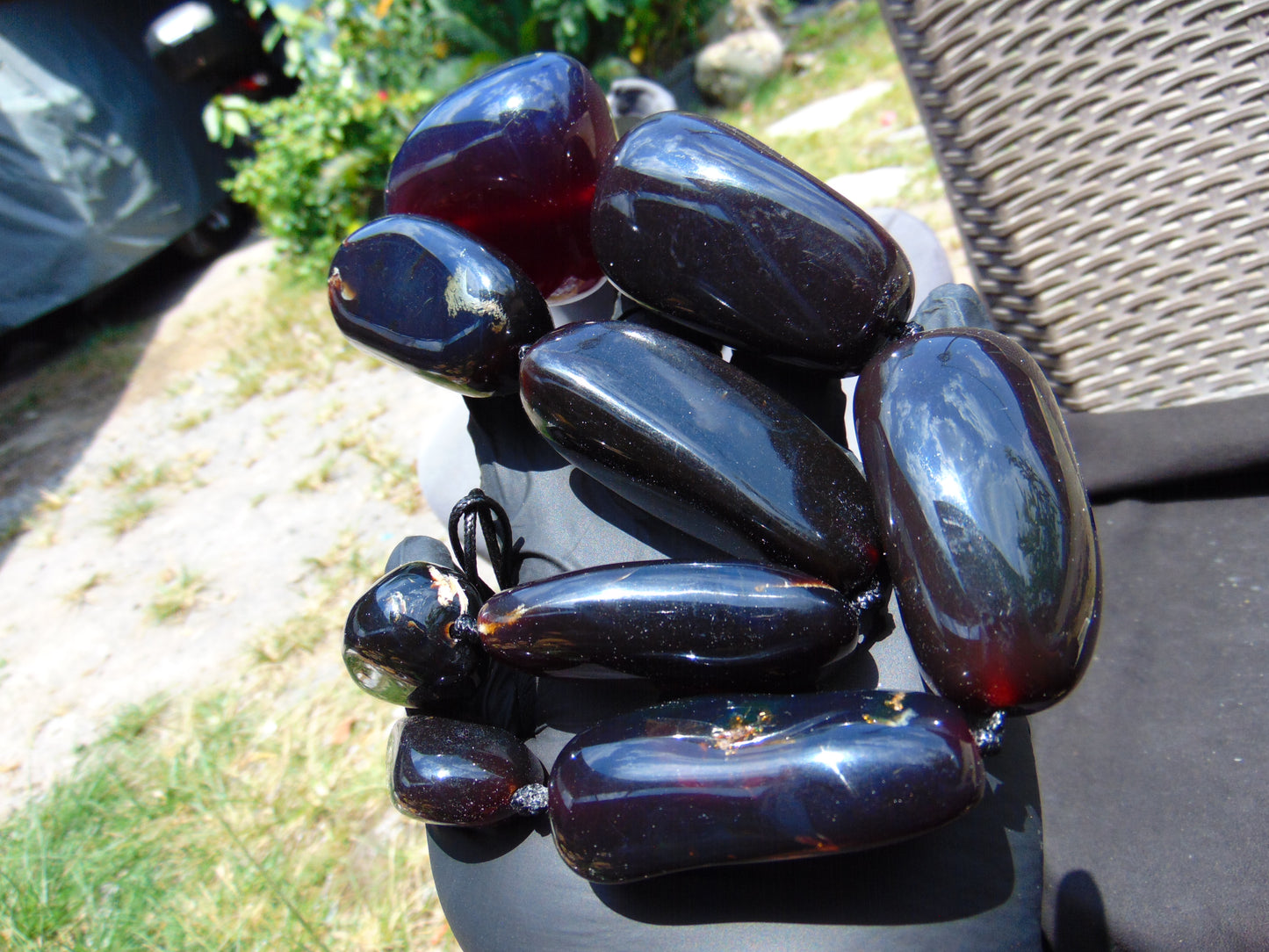265 gr Big Necklace Indonesian Amber for Healing A9K70