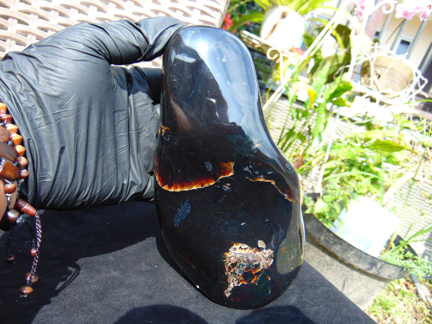 595 gr Full Polished 160x100x60 mm Indonesia Amber for Healing ML160