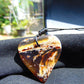 4 gr Heart Pendant Indonesian Blue Amber for Healing 25Y204