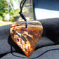 4 gr Heart Pendant Indonesian Blue Amber for Healing 25Y204