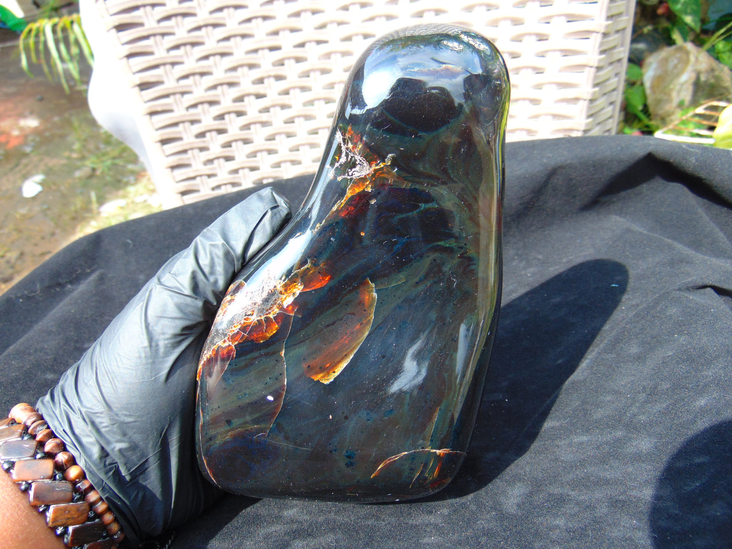 595 gr Full Polished 160x100x60 mm Indonesia Amber for Healing ML160