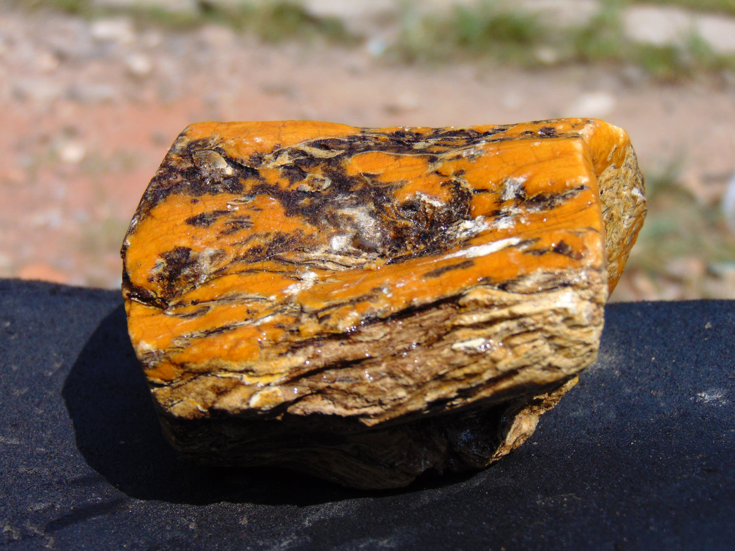 124 gram Polished Indonesia Yellow Aromatic Amber for Healing AY26M158