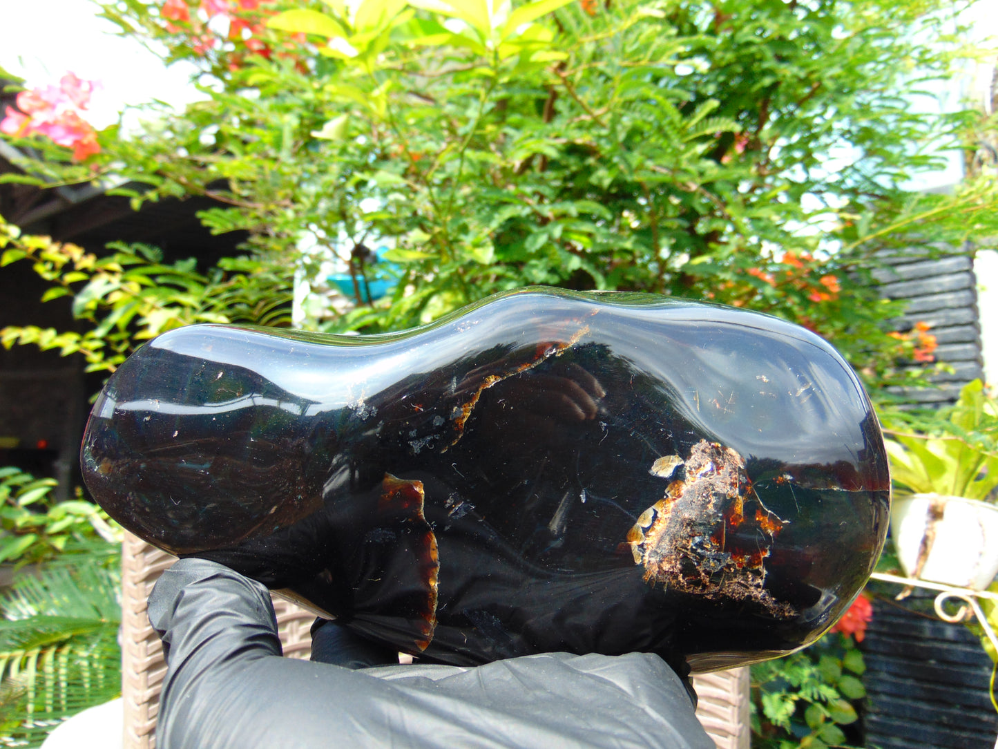 595 gr Full Polished 160x100x60 mm Indonesia Amber for Healing ML160