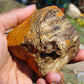 124 gram Polished Indonesia Yellow Aromatic Amber for Healing AY26M158