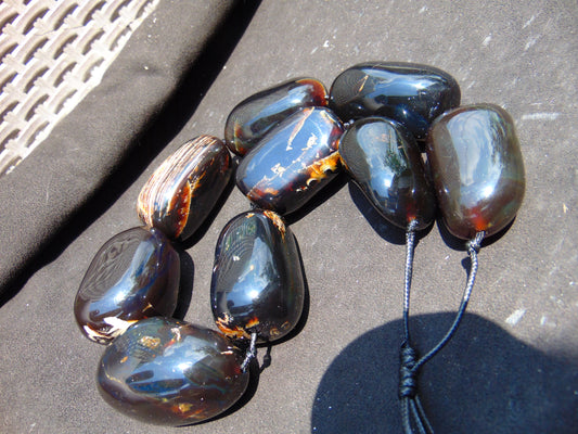 402 gr Big Necklace Indonesian Amber for Healing A9K60