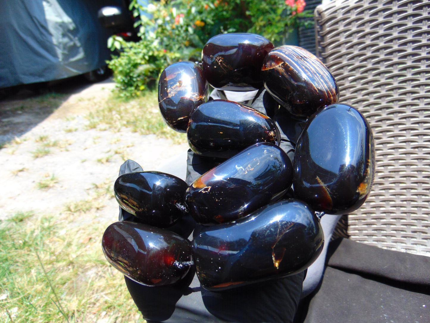 402 gr Big Necklace Indonesian Amber for Healing A9K60