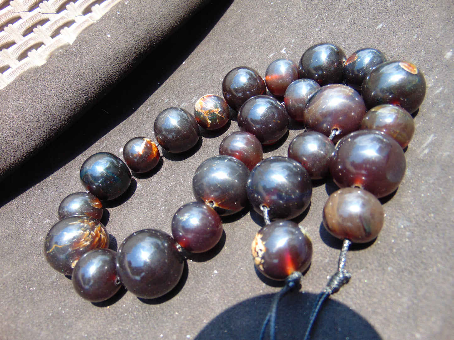174 gram Small Beads Combination Necklace Indonesian Amber for Healing A25K47