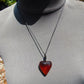 6 gr Heart Pendant Indonesian Red  Amber for Healing 25Y185