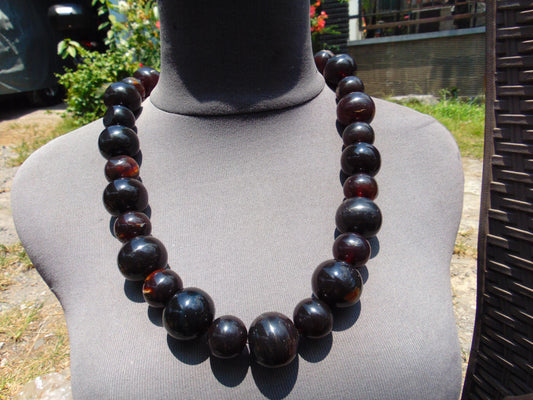 174 gram Small Beads Combination Necklace Indonesian Amber for Healing A25K47