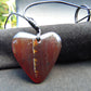 5 gr Heart Pendant Indonesian Red Amber for Healing 25N207