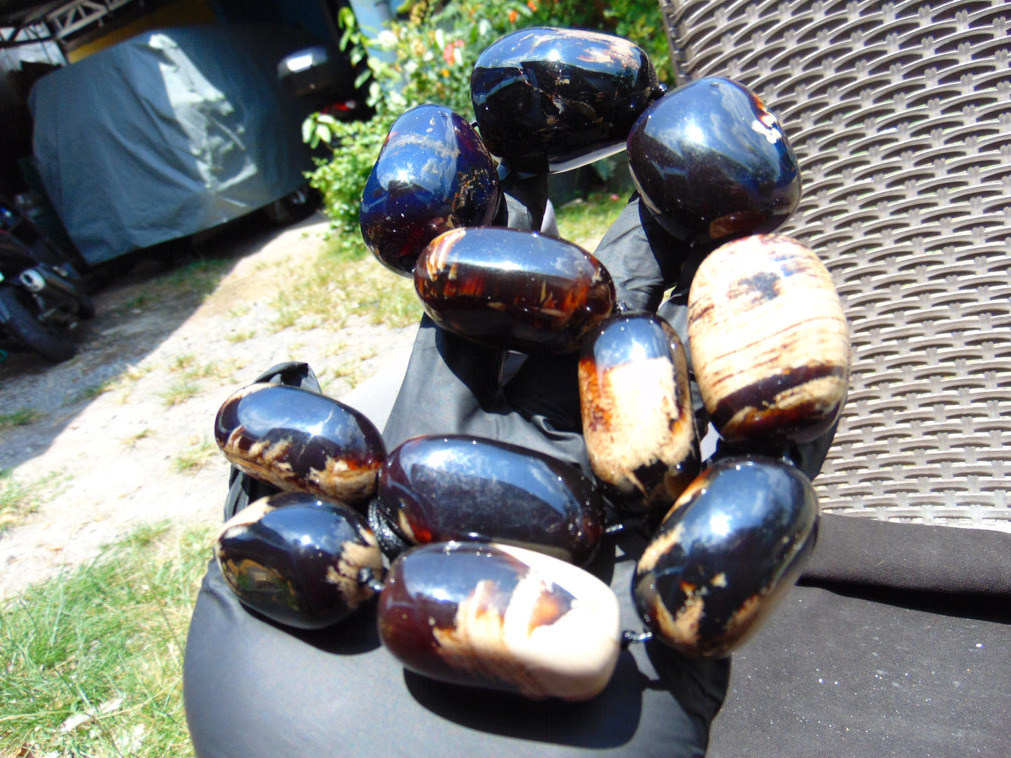 204 gr Big Necklace Indonesian Amber for Healing A11K44