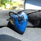 8 gr Heart Pendant Indonesian Blue Amber for Healing 25Y176