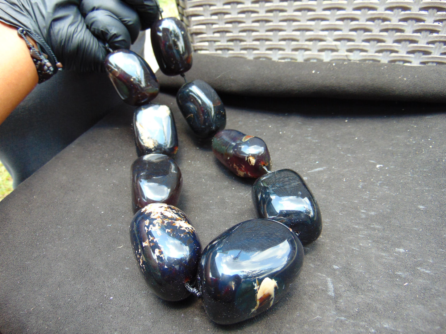 519 gr Big Necklace Indonesian Amber for Healing A9K50