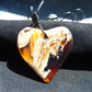 10 gr Heart Pendant Indonesian White Amber for Healing 25Y217