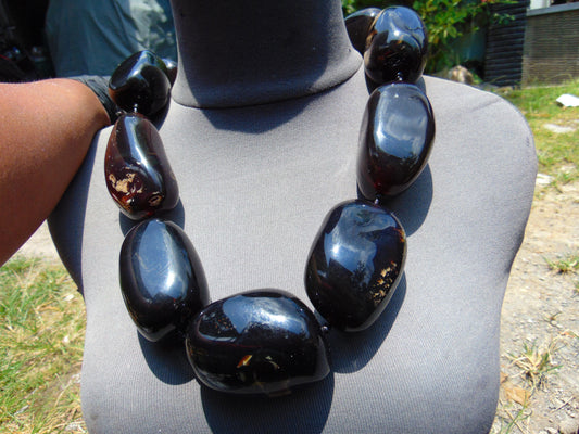 519 gr Big Necklace Indonesian Amber for Healing A9K50