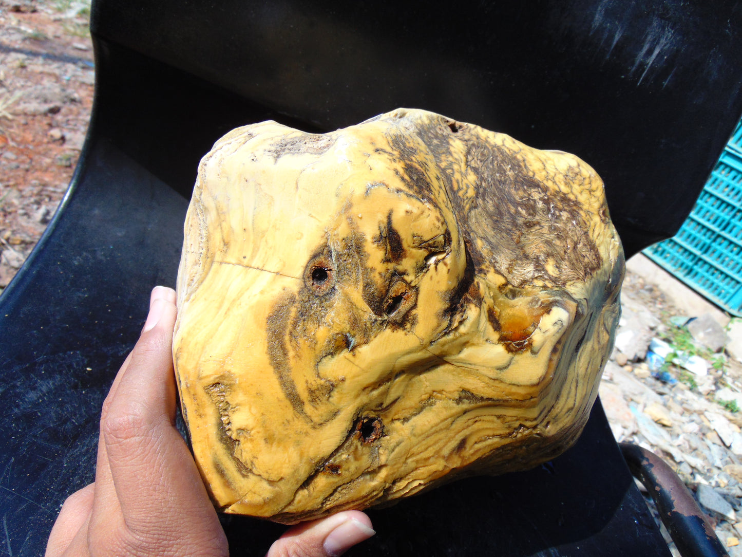 4745 gram Polished Indonesia Yellow Aromatic Amber for Healing AY26M168