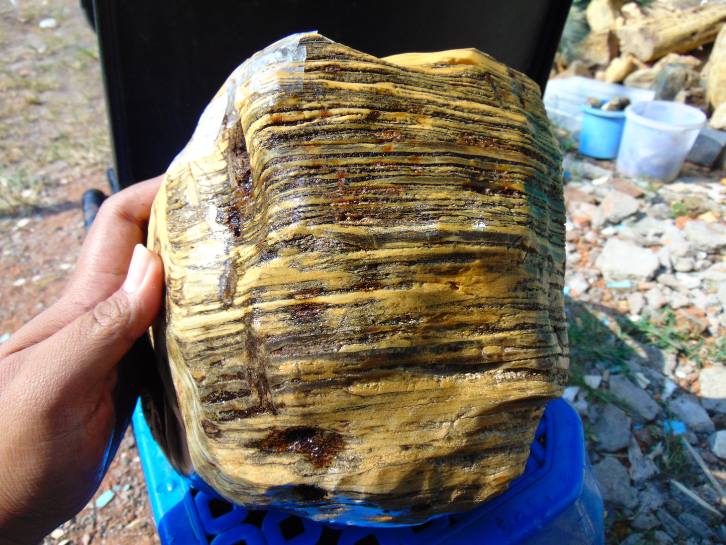 4745 gram Polished Indonesia Yellow Aromatic Amber for Healing AY26M168