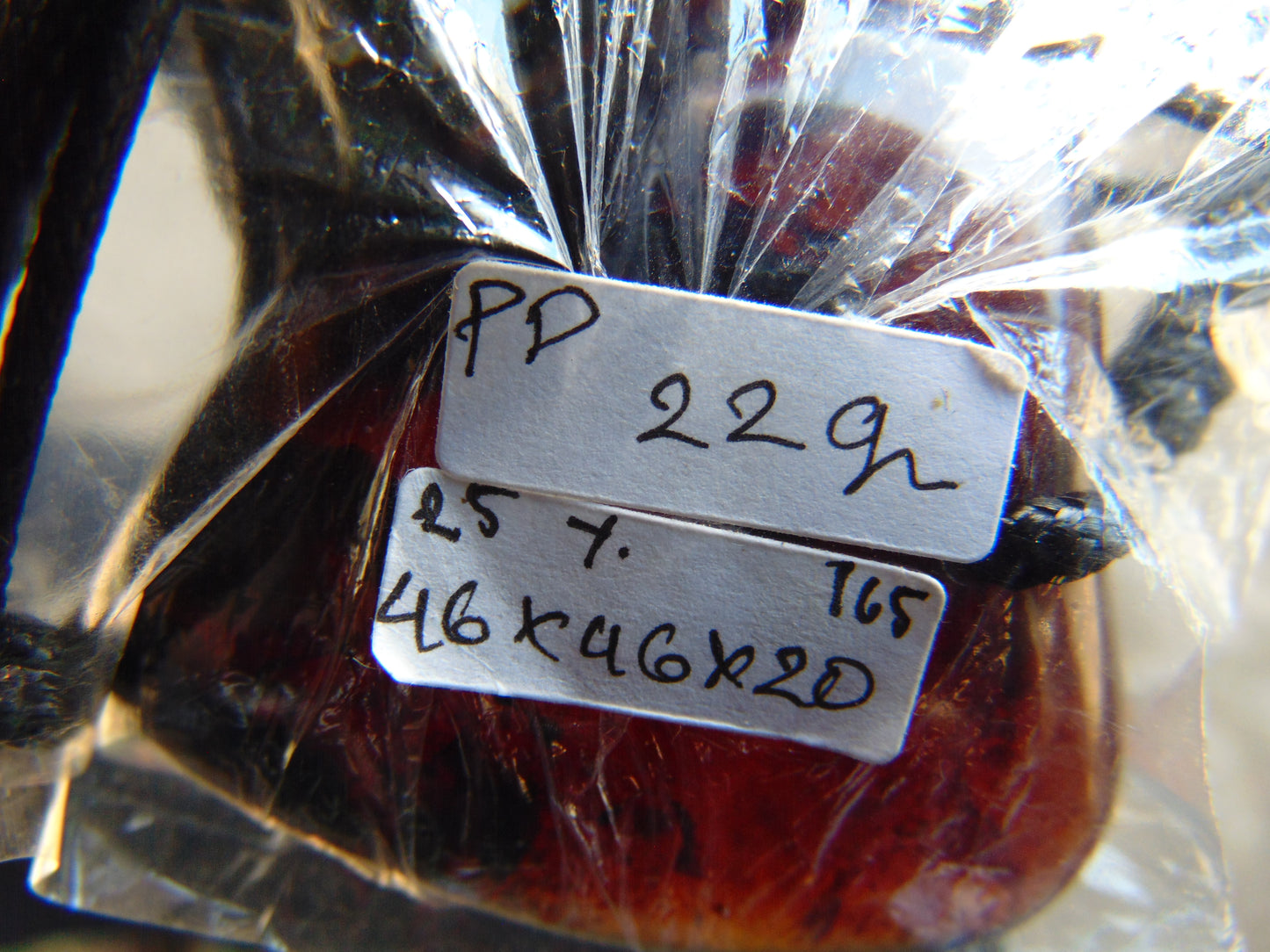 22 gr Heart Pendant Indonesian Blue Amber for Healing 25Y165