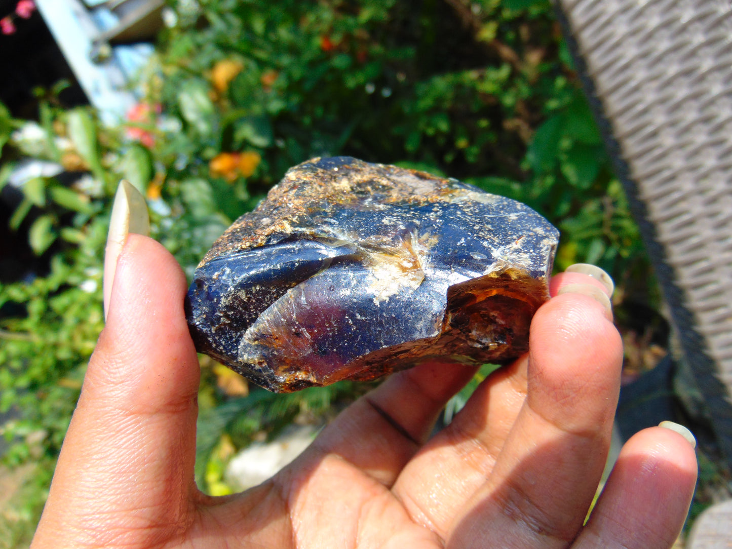 81 gram Rough Raw Indonesian Blue Amber for Healing RBAR90
