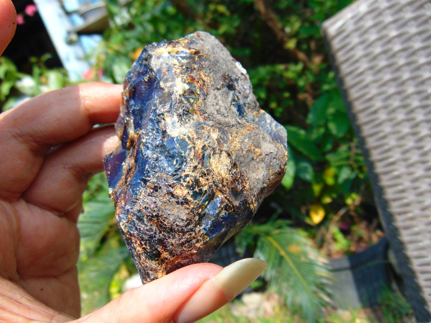81 gram Rough Raw Indonesian Blue Amber for Healing RBAR90