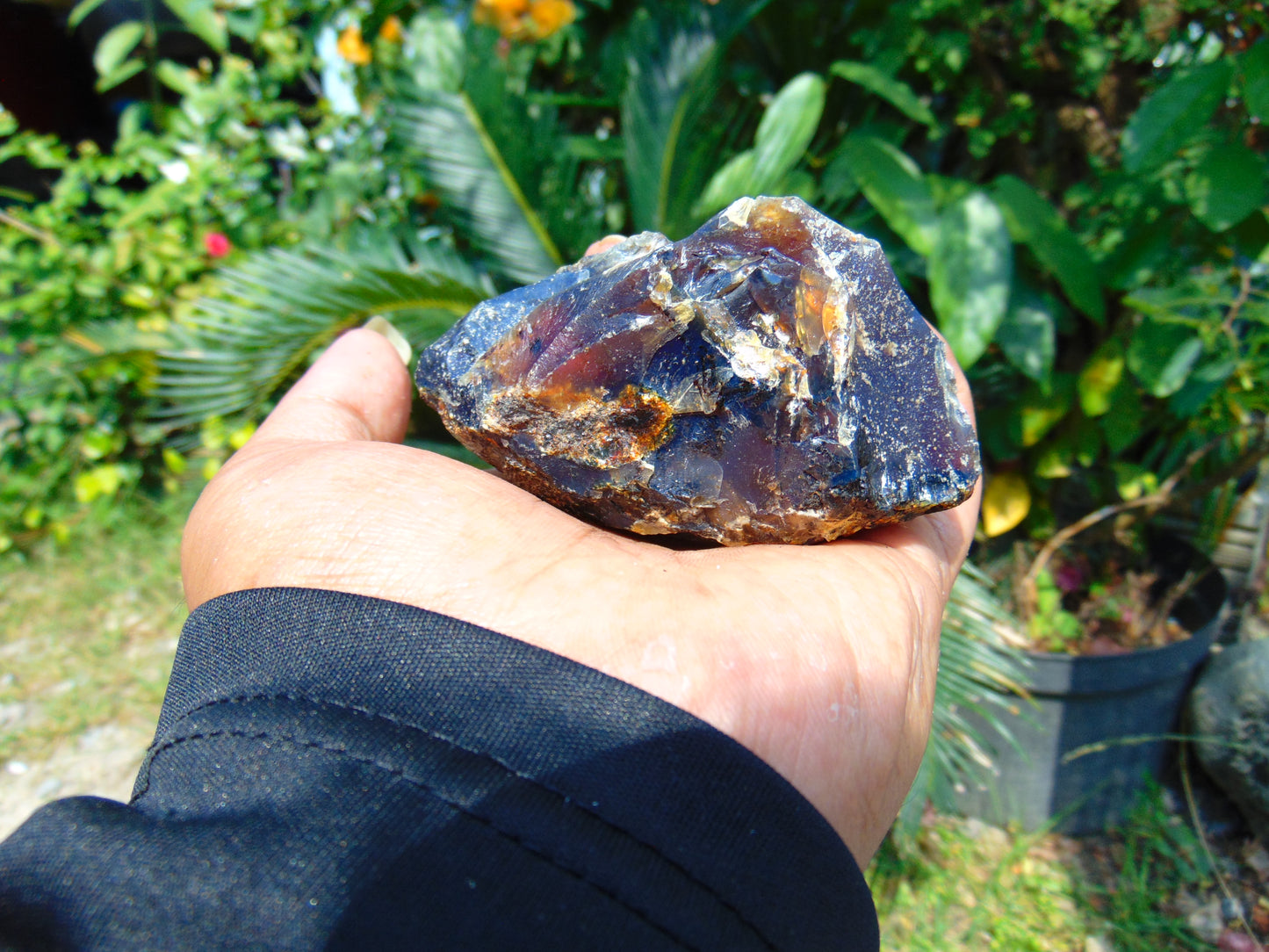 81 gram Rough Raw Indonesian Blue Amber for Healing RBAR90