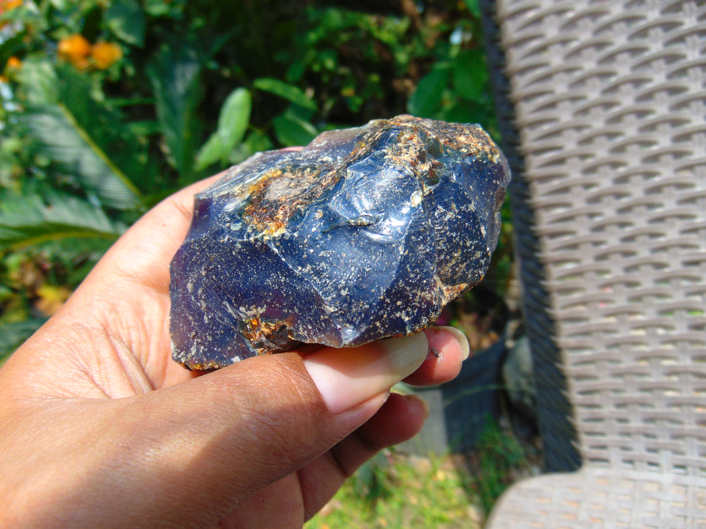 81 gram Rough Raw Indonesian Blue Amber for Healing RBAR90