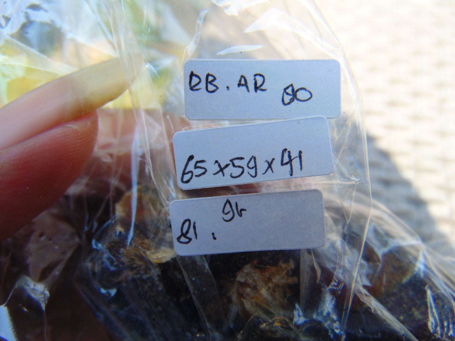 81 gram Rough Raw Indonesian Blue Amber for Healing RBAR90