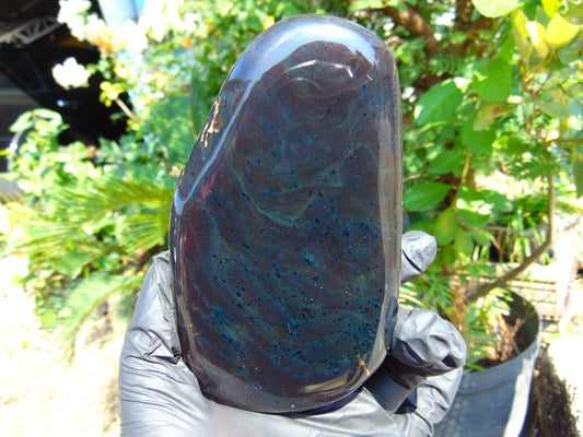168 gr full polished 11x8x10 cm Indonesia Inclusion Green Amber for Healing ST100