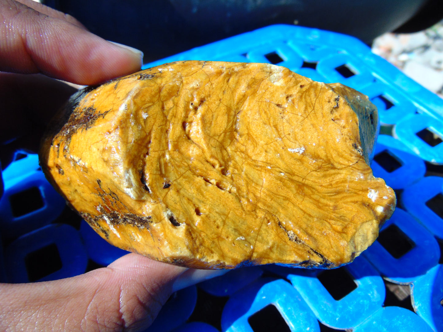 237 gram Polished Indonesia Yellow Aromatic Amber for Healing AY26M134