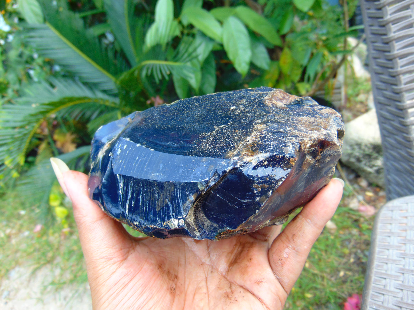 374 gram Rough Raw Indonesian Blue Amber for Healing RBAR32