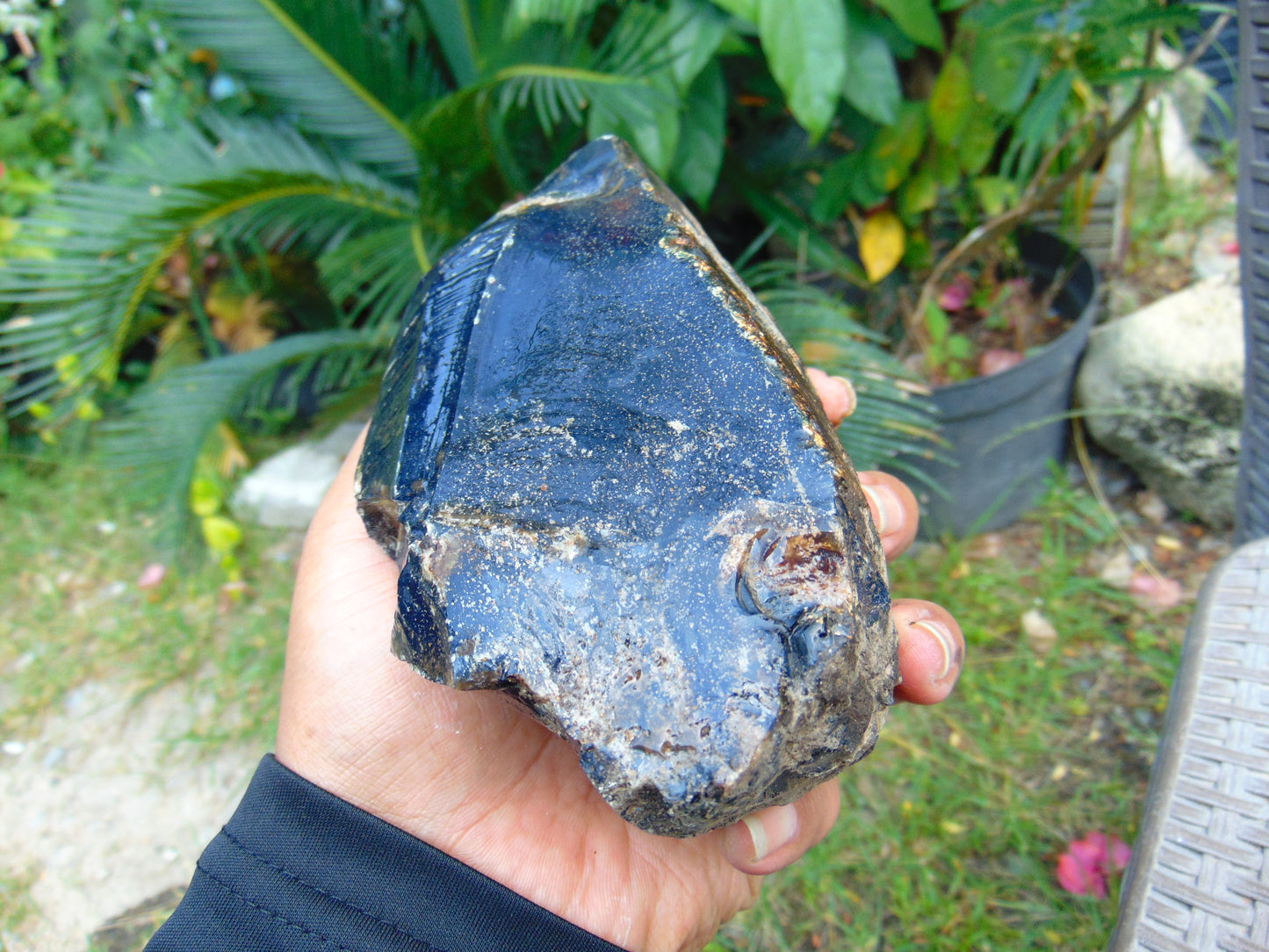 374 gram Rough Raw Indonesian Blue Amber for Healing RBAR32