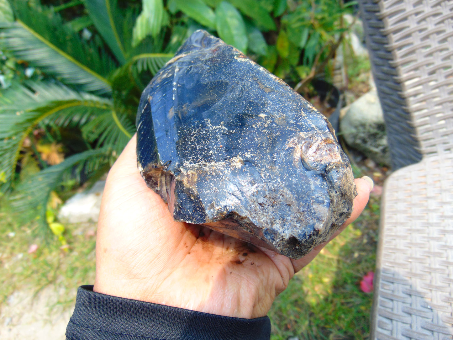 374 gram Rough Raw Indonesian Blue Amber for Healing RBAR32