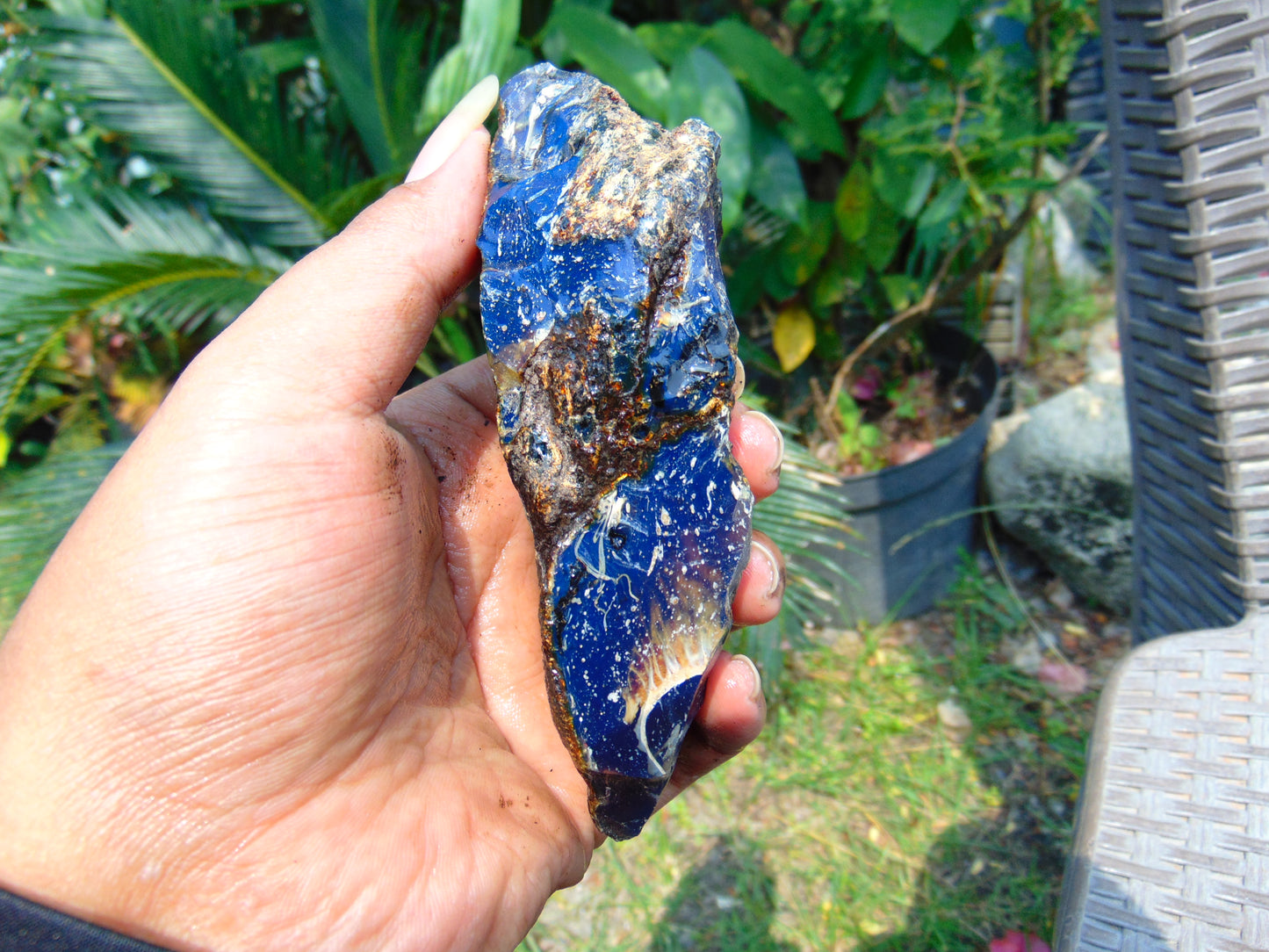 100 gram Rough Raw Indonesian Blue Amber for Healing RBAR88
