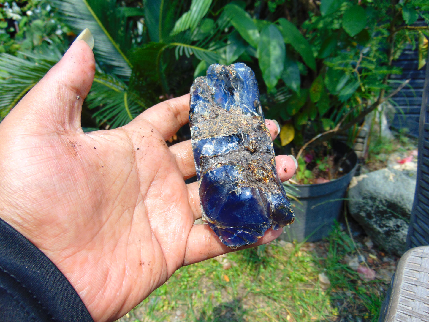 100 gram Rough Raw Indonesian Blue Amber for Healing RBAR88