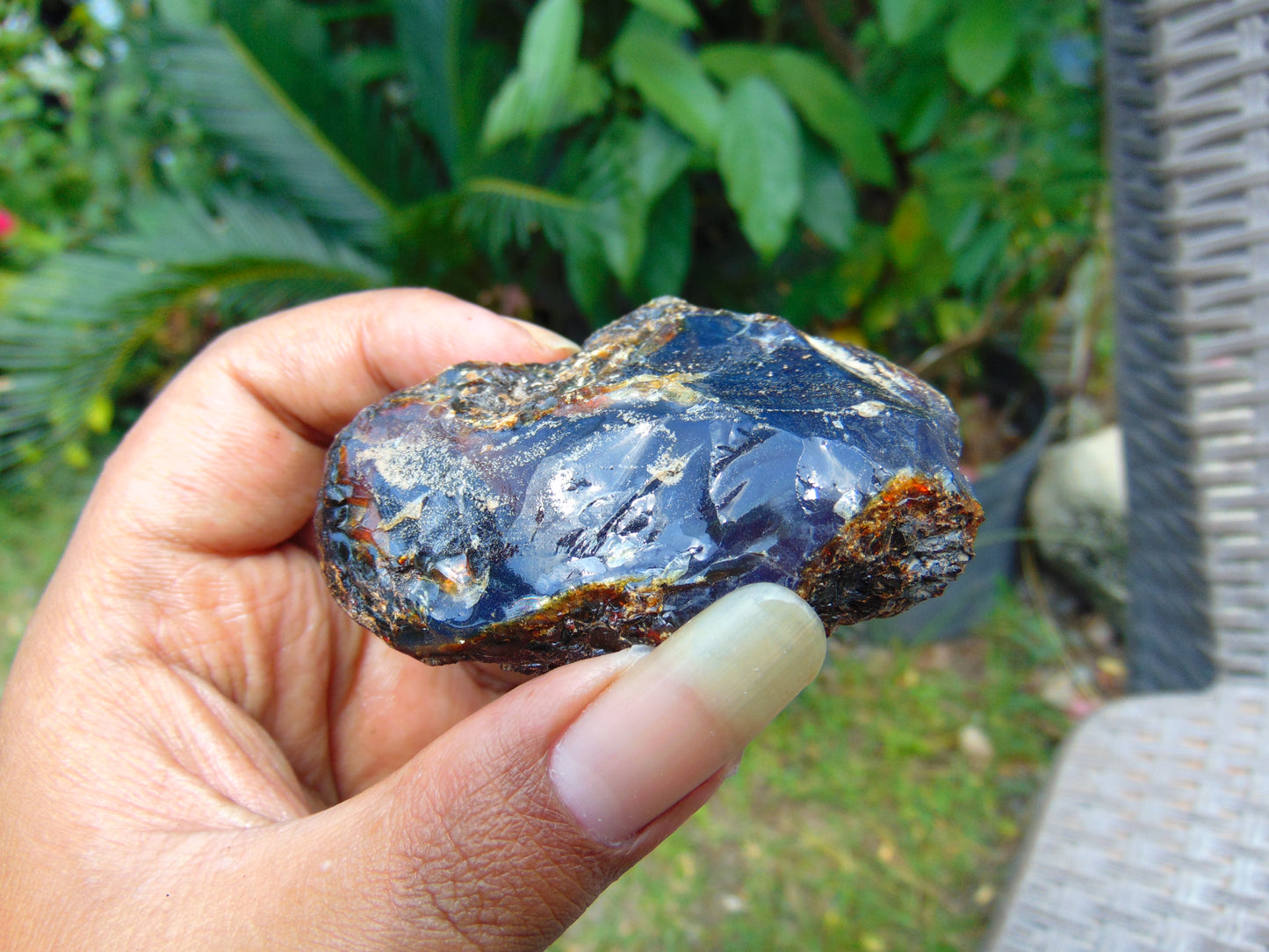 35 gram Rough Raw Indonesian Blue Amber for Healing AGRB138