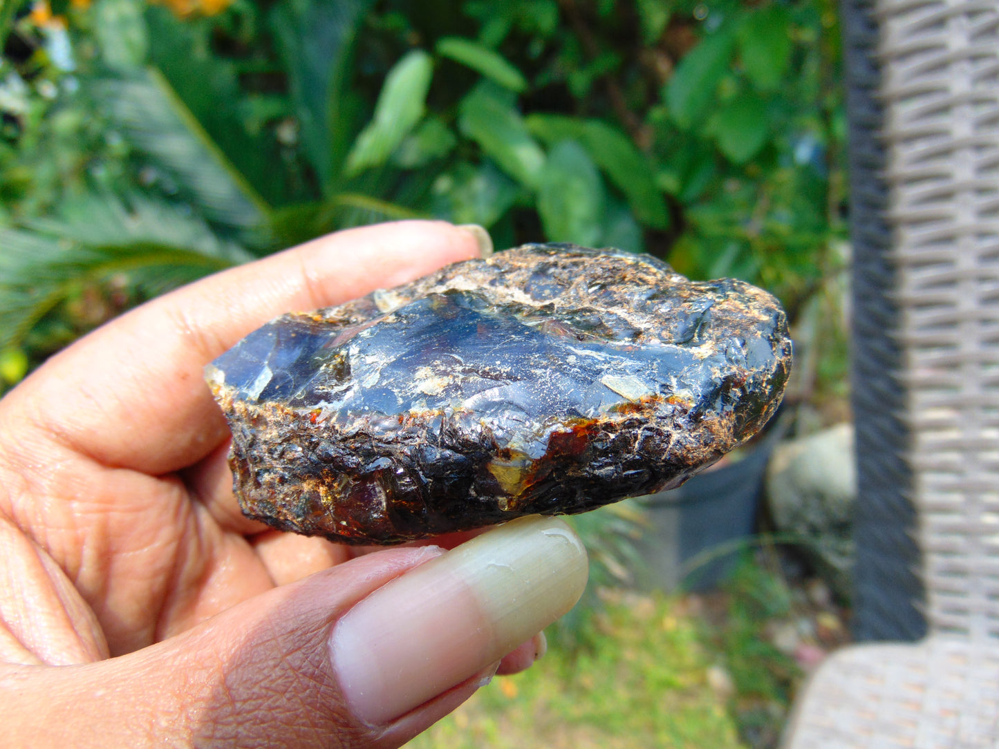 35 gram Rough Raw Indonesian Blue Amber for Healing AGRB138