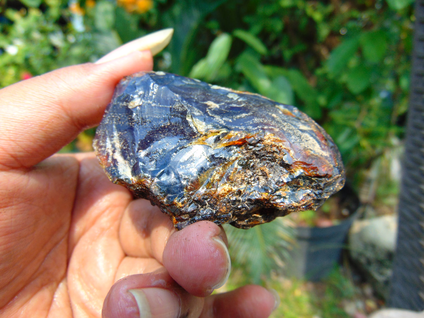 35 gram Rough Raw Indonesian Blue Amber for Healing AGRB138