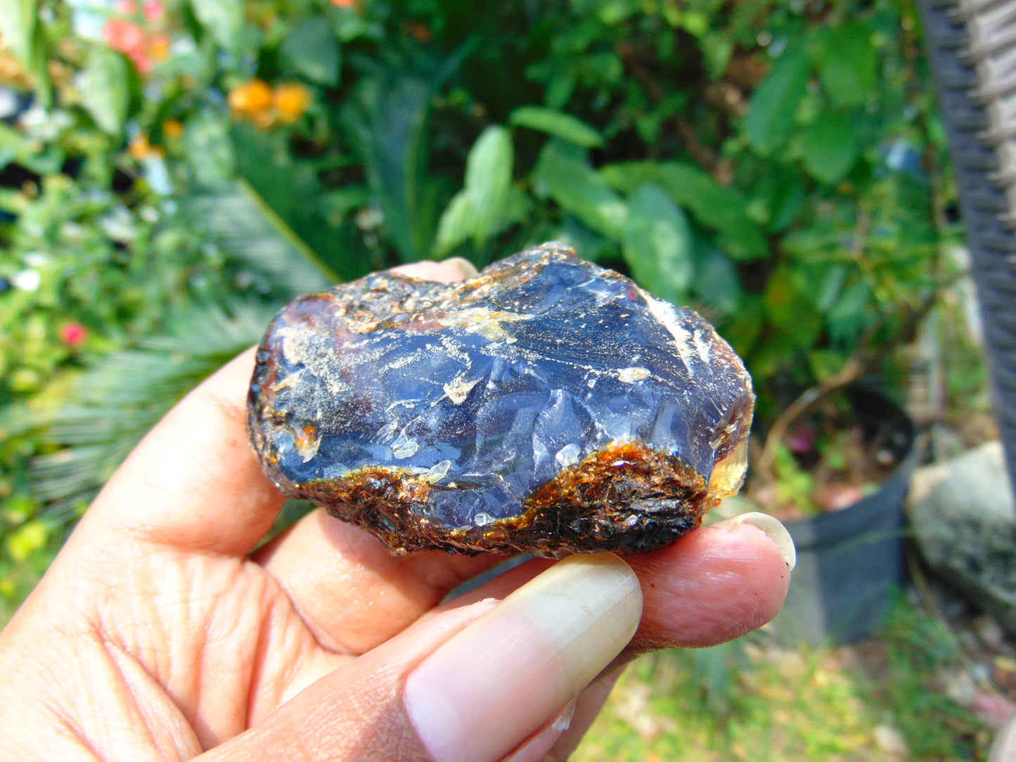 35 gram Rough Raw Indonesian Blue Amber for Healing AGRB138