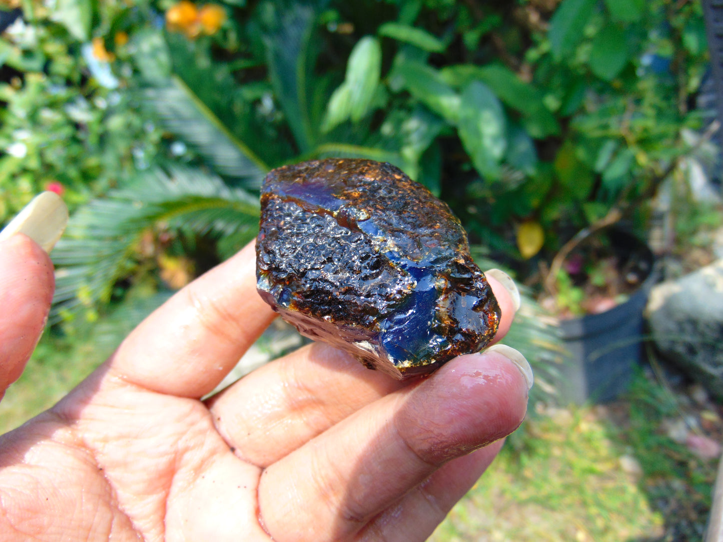 25 gram Rough Raw Indonesian Blue Amber for Healing AGRB155