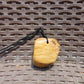63 gr Genuine Natural Indonesian Yellow Cream Amber Big Pendant 26CPX13
