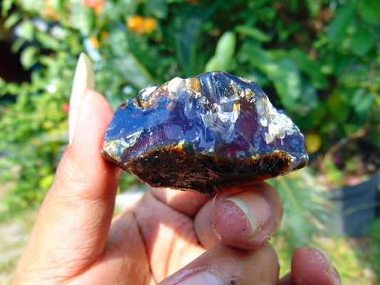 25 gram Rough Raw Indonesian Blue Amber for Healing AGRB155