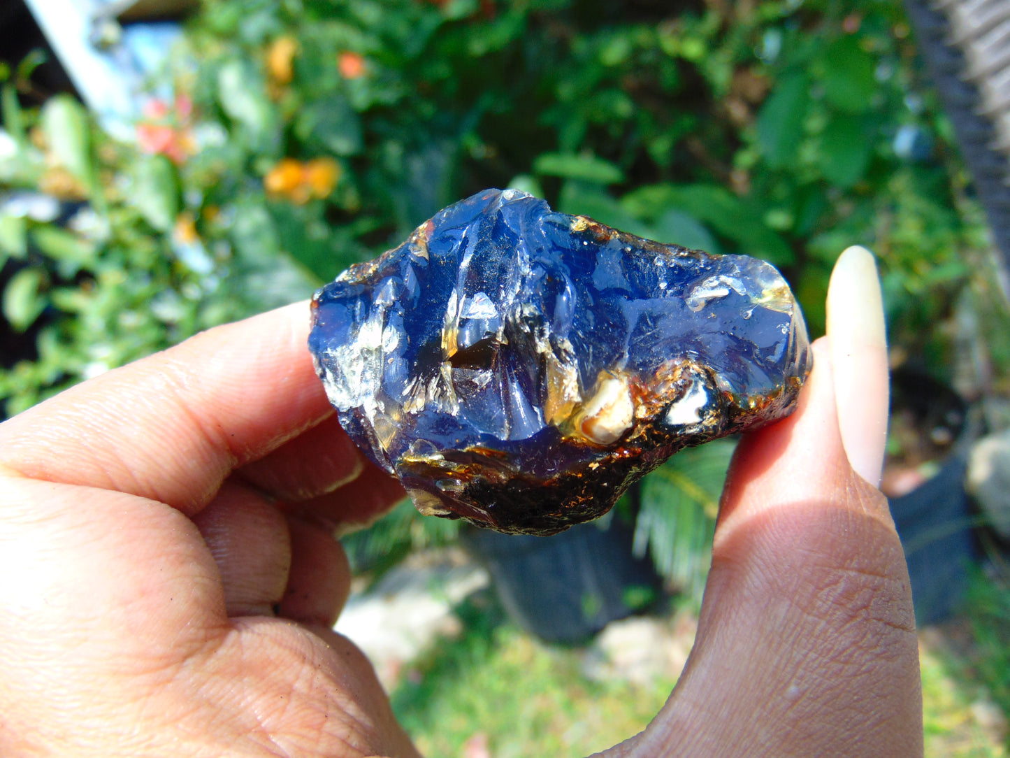 25 gram Rough Raw Indonesian Blue Amber for Healing AGRB155
