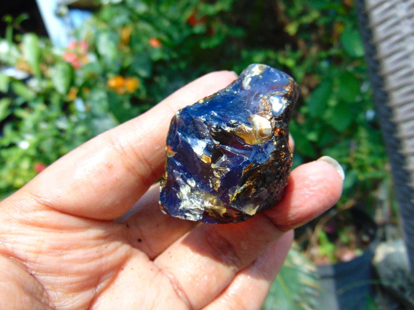 25 gram Rough Raw Indonesian Blue Amber for Healing AGRB155