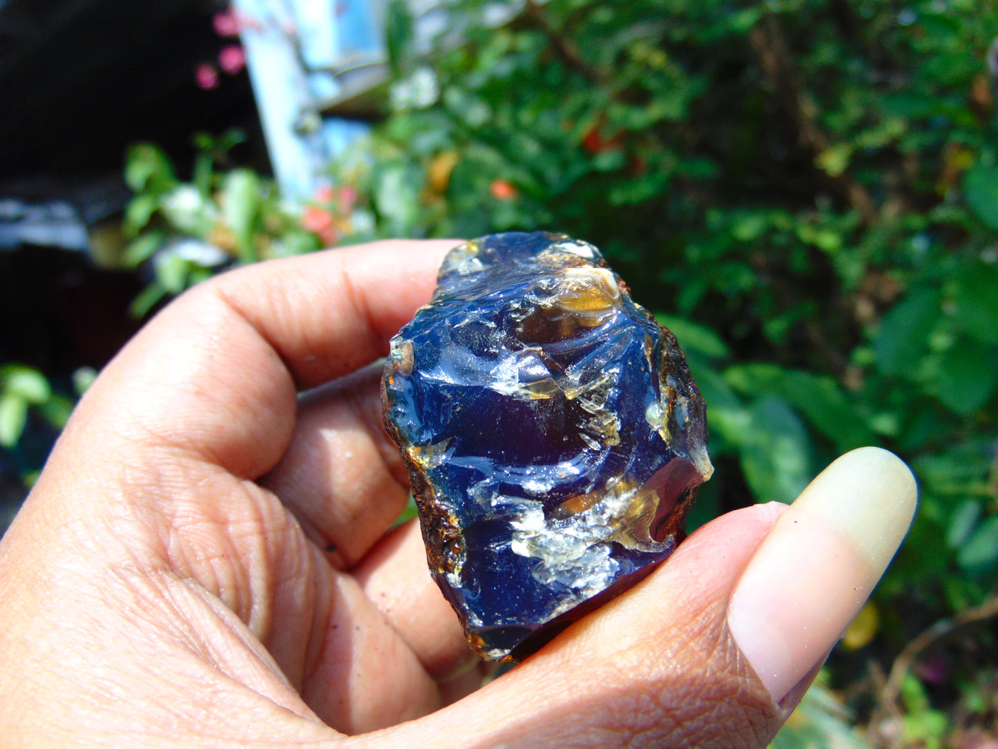 25 gram Rough Raw Indonesian Blue Amber for Healing AGRB155
