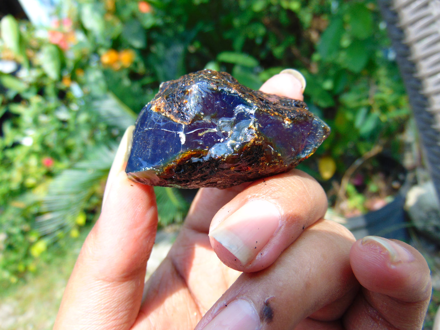 25 gram Rough Raw Indonesian Blue Amber for Healing AGRB155